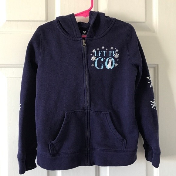Disney x jumping brand frozen purple zip up jacket with hood 6 - Picture 1 of 6
